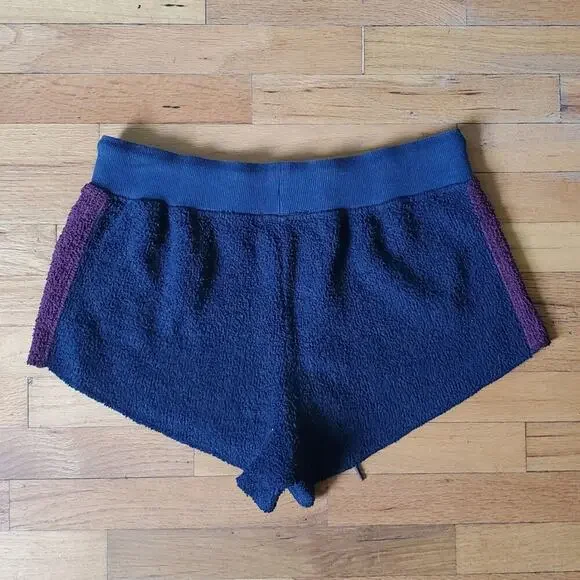 Tommy Hilfiger Vintage Y2K Fleece Shorts Side Stripe Embroidered Logo Drawstring - Picture 2 of 8